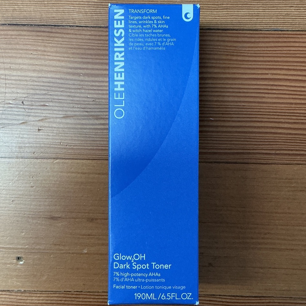 Ole Henriksen GlowOH Dark Spot Toner in Blue Box